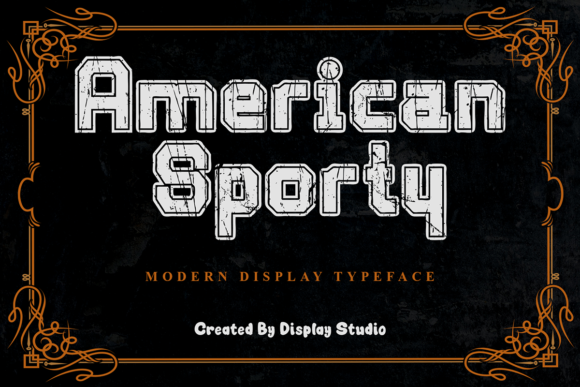 American Sporty: A Bold Vintage Display Font for Crafters