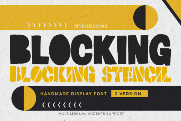 Blocking: A Bold Display Font for Confident Branding