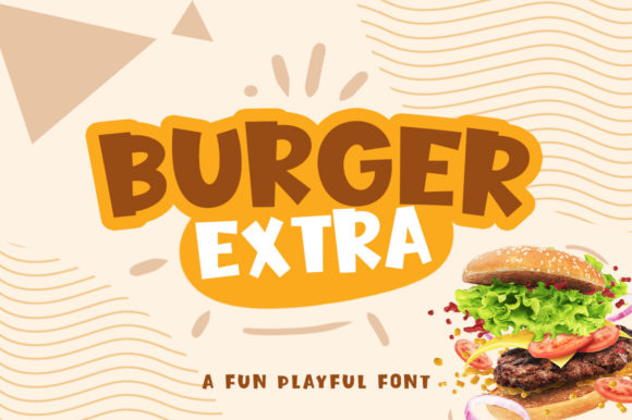 Burger Extra: A Playful Display Font for Scroll-Stopping Campaigns