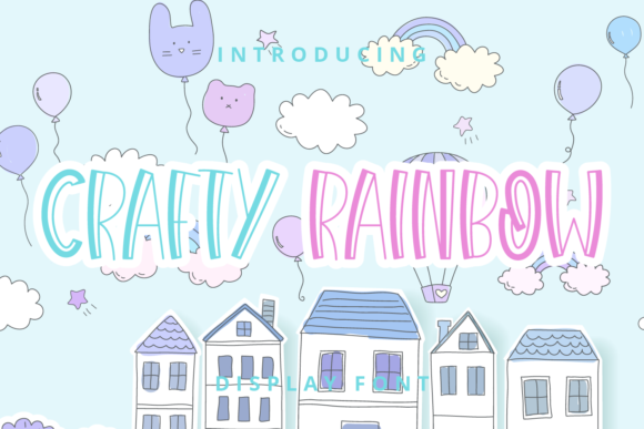 Crafty Rainbow: A Display Font That Feels Like Sunlight on Paper