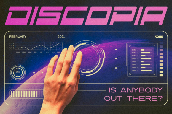 Discopia: A Bold Display Font That Elevates Digital Branding