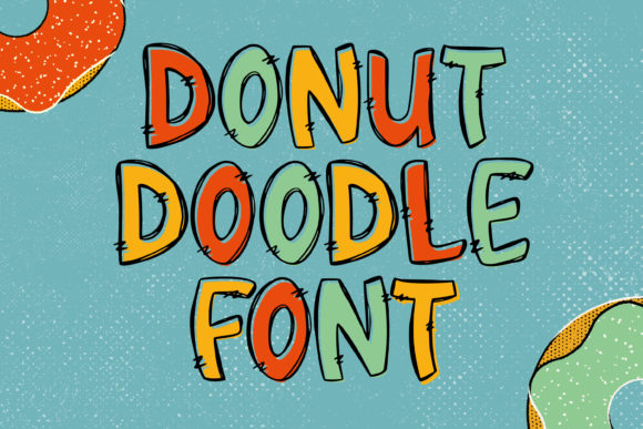 Donut Doodle: A Hand-Drawn Display Font That Feels Like a Smile