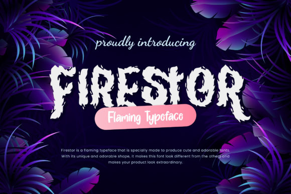 Firestor: A Bold Display Font That Cuts Through the Feed