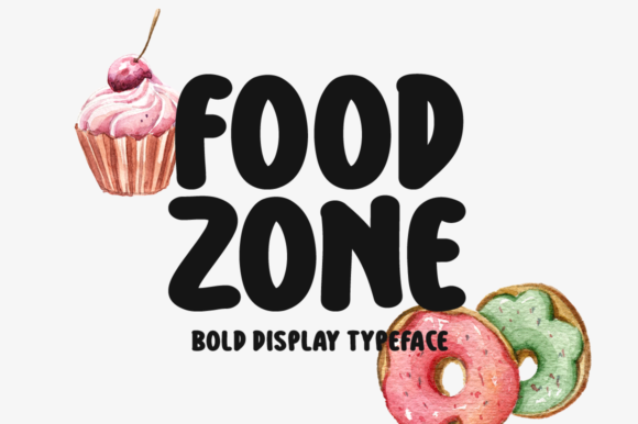Food Zone: A Friendly Display Font for Warm, Approachable Branding
