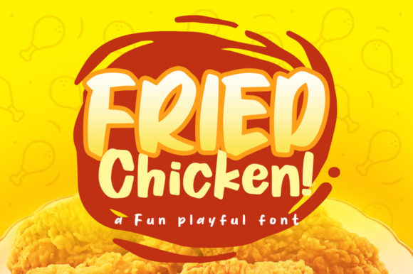 Fried Chicken Font: Retro Charm for Handmade Labels & Printables