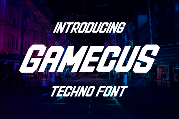 Gamecus: A Bold Display Font for Digital Brand Impact