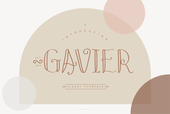 Gavier: A Refined Display Font for Elegant Brand Moments