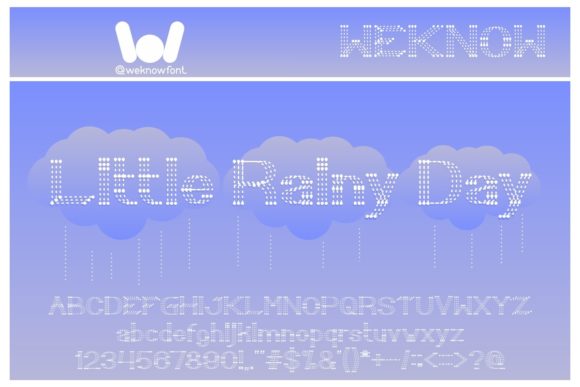 Little Rainy Day: A Playful Dotted Display Font for Crafters