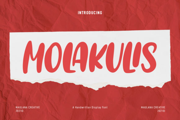 Molakulis: A Playful Display Font for Editorial Charm