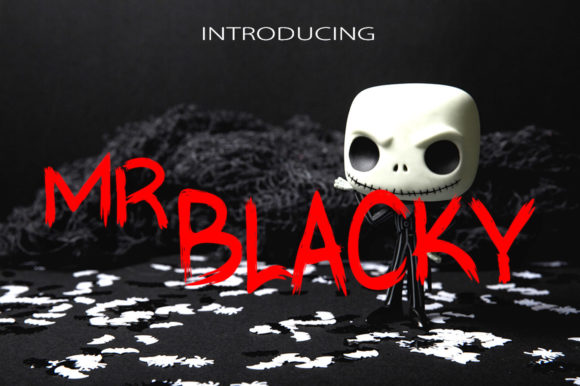 Mr Blacky: A Spooky Display Font That Grabs Attention
