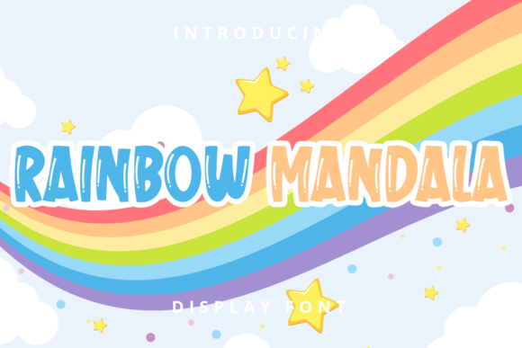 Rainbow Mandala: A Friendly Display Font for Digital Brands