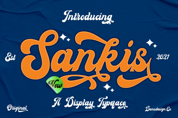 Sankis: A Bold Handwritten Font for Retro-Inspired Branding