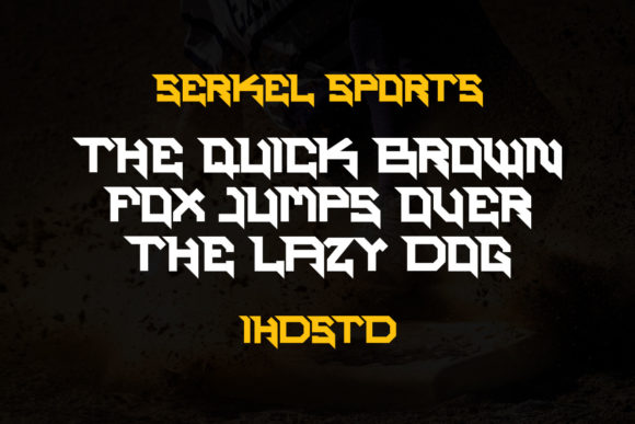 Serkel Sports: A Bold Display Font for Crafters & Sellers