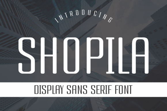 Shopila: A Squared Display Font That Stands Out