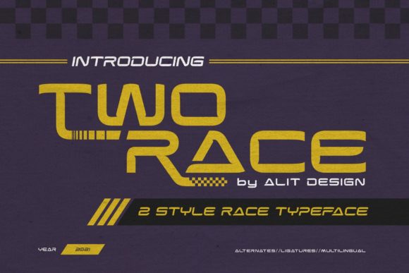 Two Race: A Display Font That Holds Its Ground