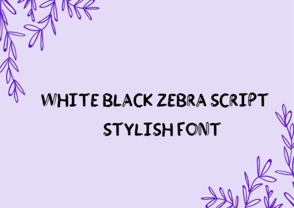 White and Black Zebra: A Display Font That Builds Brand Trust